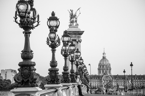 black and white paris photography