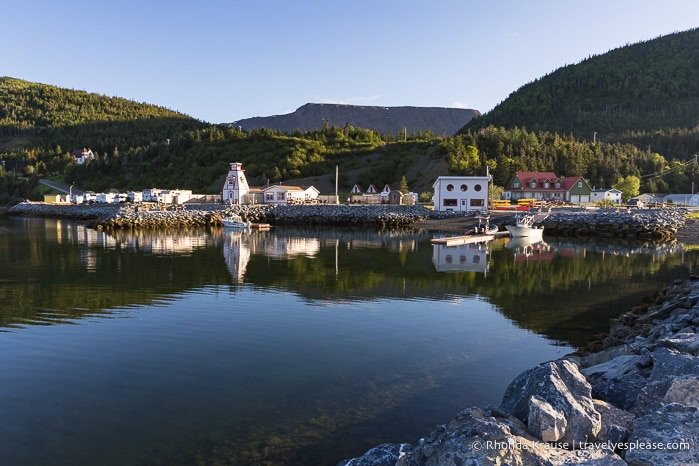 Bonne Bay with the Tablelands in the background. 