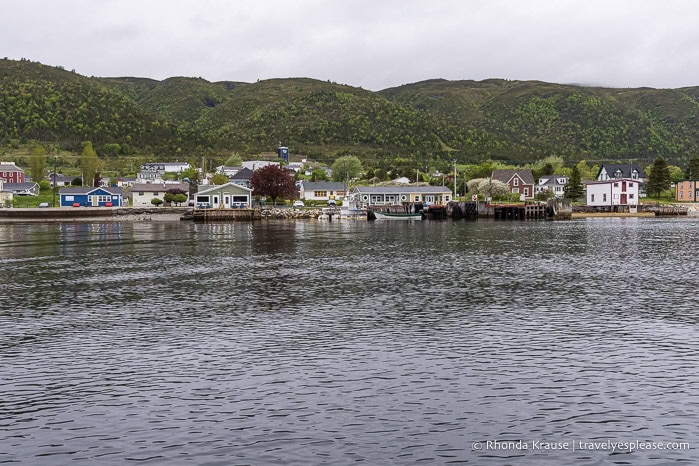 Houses on the shore of Bonne Bay.