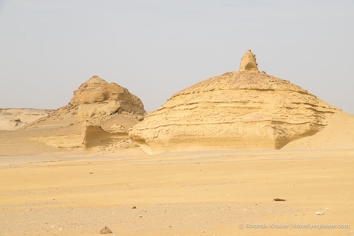 Rock formations in the desert.