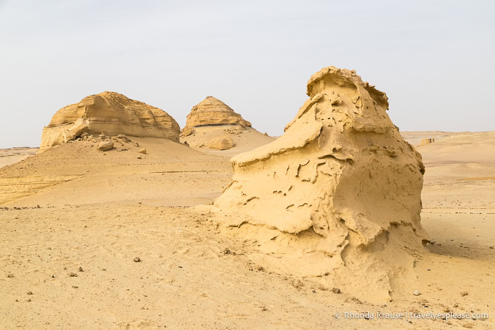 Rock formations in the desert.