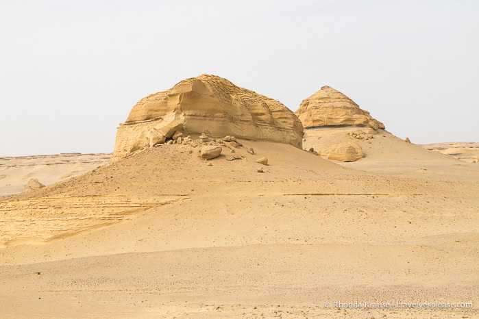 Rock formations in the desert.