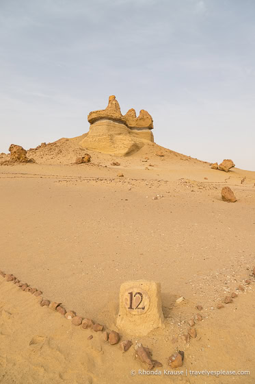 Rock formation in the desert.