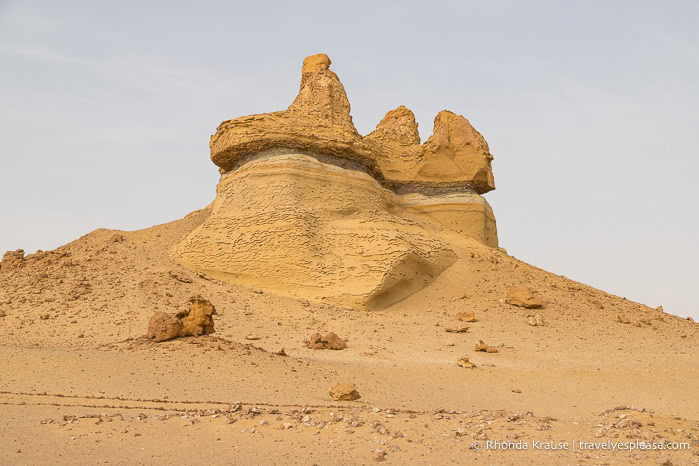 Rock formation in the desert.