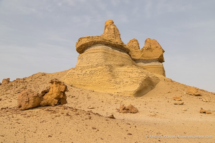 Rock formations in the desert.