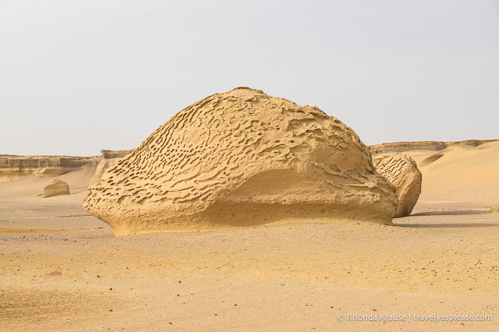 Rock formation in the desert.