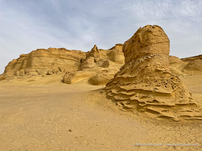 Rock formations in the desert.