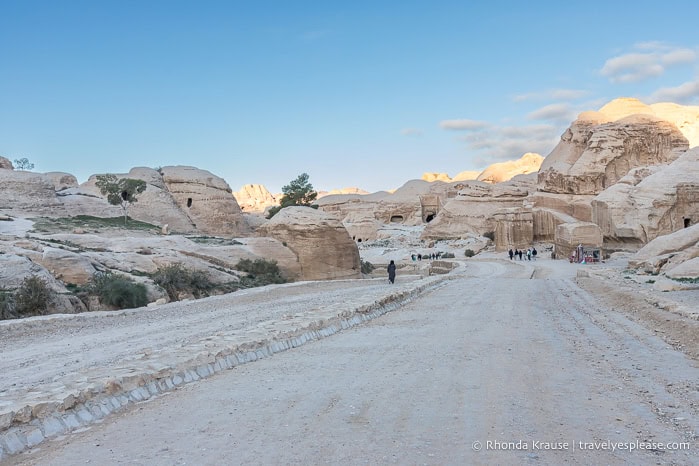 Small hills along the road into Petra.