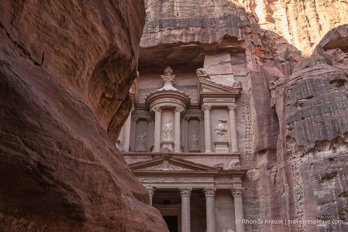 The Treasury at the end of the Siq.