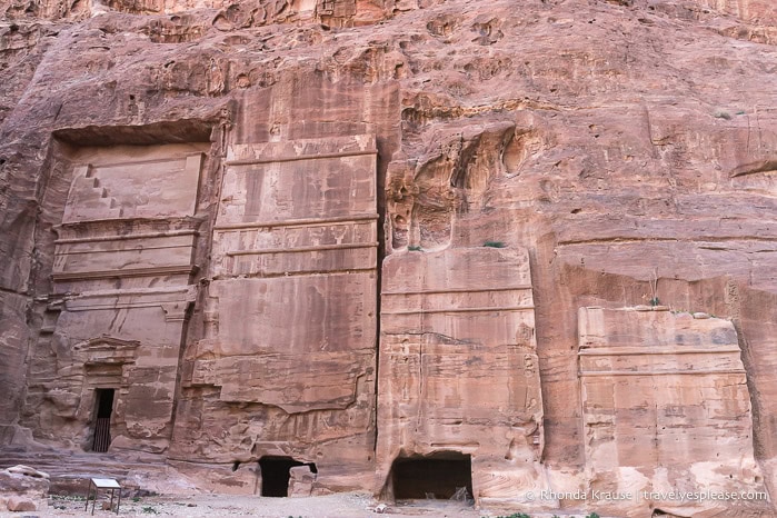 Tombs along the Street of Facades.