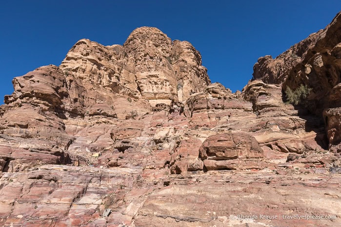 Rocky peak along the Monastery Trail.