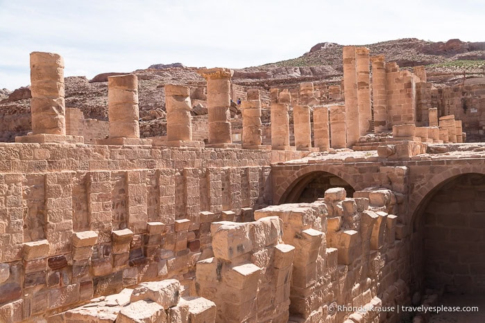 Columns and arches at the Great Temple.