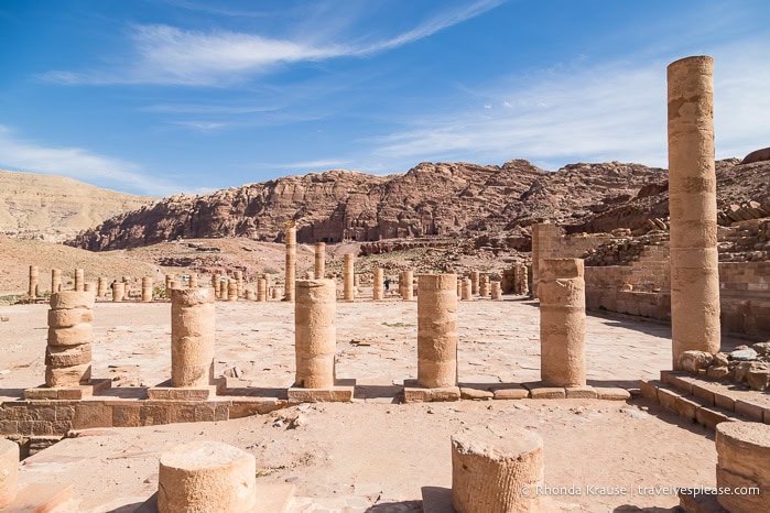 Columns at the Great Temple.