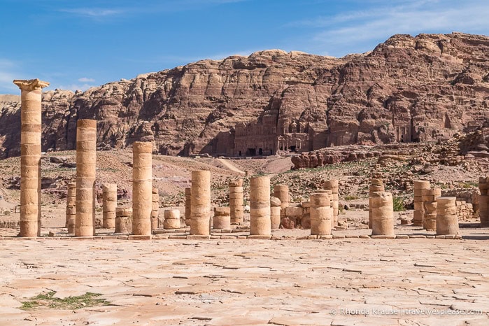 Colonnaded courtyard at the Great Temple.