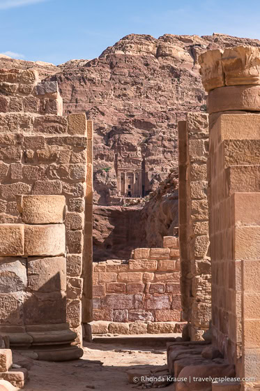 View of the Urn tomb from the Great Temple.