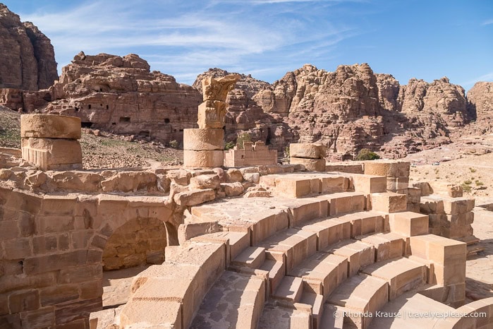 Theatre seats at the Great Temple.