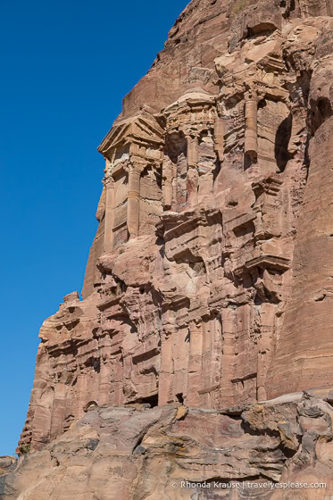 Side view of the Corinthian Tomb.