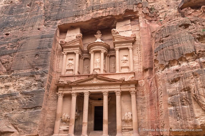 Seeing the Treasury is a highlight of visiting Petra.