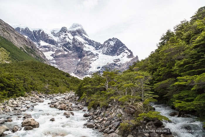 River flowing from the French Glacier.