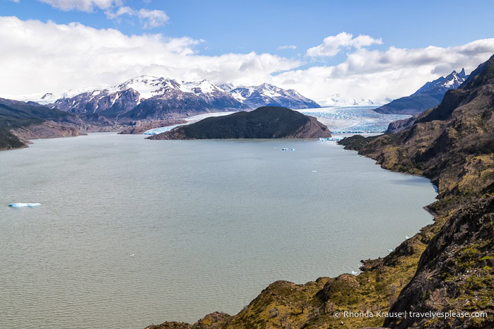 Grey Glacier at the end of Lago Grey.