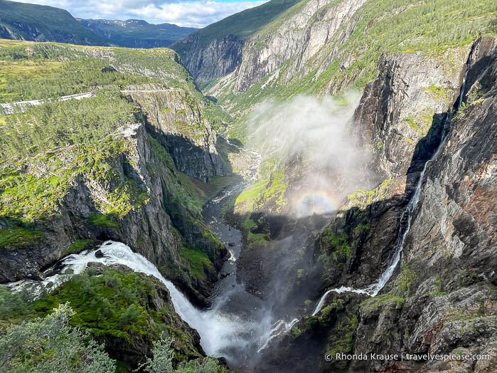 Vøringsfossen and the Måbødalen Valley.