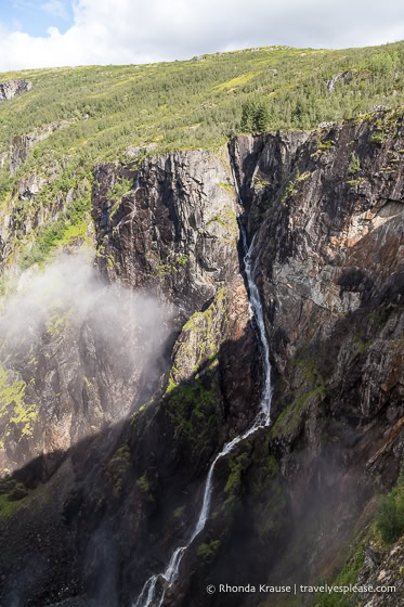 Waterfall in the valley.