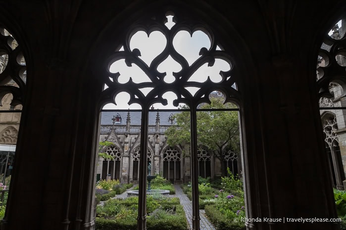 Cloister window.