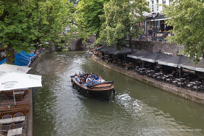 Boat on a canal.